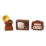 Conjunto De Brinquedo De Televisão Rádio 1:6 1:12 Escala