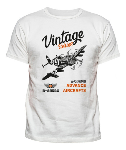 Playera Avión Vintage Creativa Mod.132