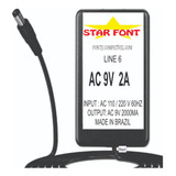 Fonte Ac 9vac 2a Compativel Com Line 6  Pod Xt Live Line6