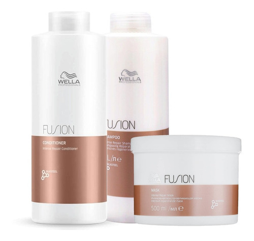 Wella Fusion Shampoo + Acond + Mask Reparacion Intensa 