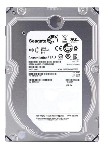 Disco Duro Interno Seagate Constellation Es.3 St3000nm0023 3tb