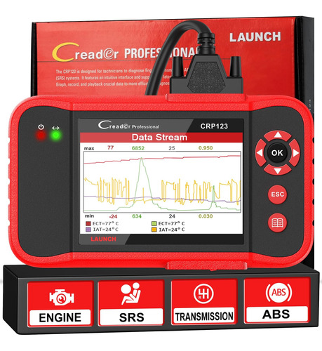 Launch Crp123 Obd2 Escáner 2023 Herramienta De Diagnóstico D