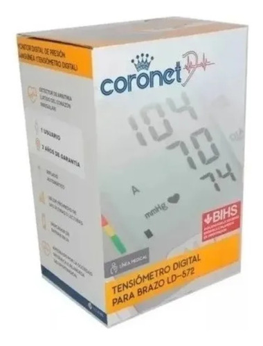 Tensiometro Coronet Digital Brazo Presion Ld-572 Automático Color Blanco
