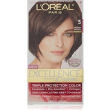 L 'oreal Excellence Creme, Cafe Medio  5  1 cada, Marron