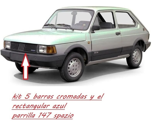 Kit Insignias Parrilla Fiat 147/spazio/vivace Aos 85 A 96 Foto 2