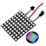 Matriz Flex Endereçav Arduino Digital 64led Rgb 8x8 5v 2812b