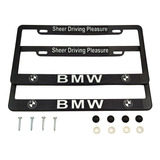 Porta Placas Bmw Reflejante Cubre Pijas Kit Auto Camioneta