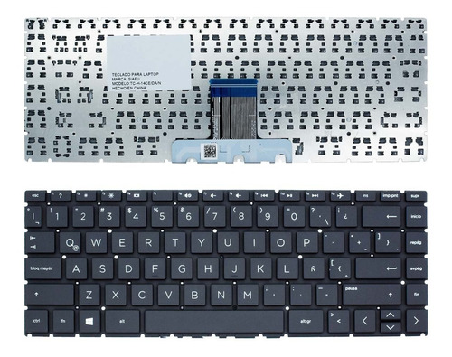 Teclado Hp 14-ce 14-da 14-cd 14-cm 14-ma 14-ck 14-dg Español