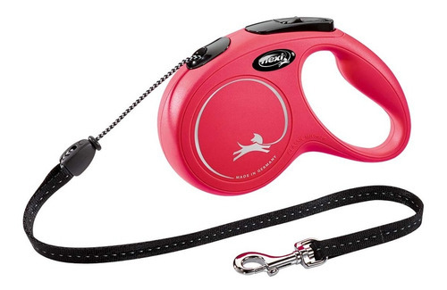 Correa Retráctil Flexi Para Perro 5 Mts M Perros Color Rojo