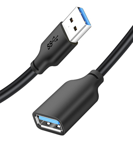 Cabo Extensor Extensão Usb 3.0 Macho X Fêmea 1m Cabletime Cor Preto