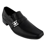 Zapato Hombre Vestir Casual Moderno 100% Piel Negro 909 