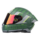 Casco Integral Axxis Hawk Evo Paw C6 Verde Mate