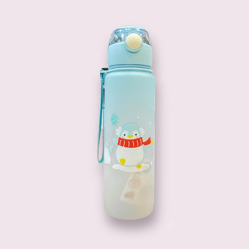 Botella De Agua Deportivo Diseño Pingüino Cute Kawaii