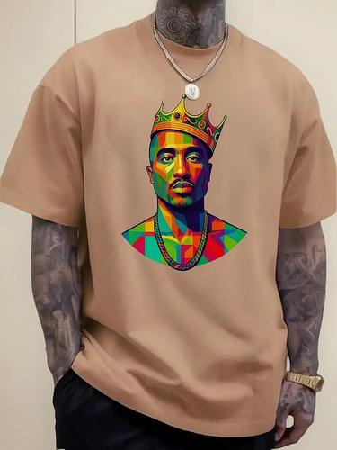 Camisa Streetwear Tupac 2pac Hip Hop Premium Cultura Afro | Parcelamento sem juros
