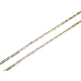 Corrente Em Ouro Branco 18k Feminina Piastrine 50cm