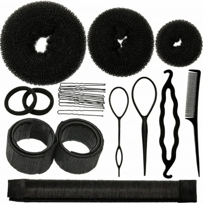 31 Pcs Kit De Chongo Mágico Dona Espuma Con Broche Cabello | MercadoLibre