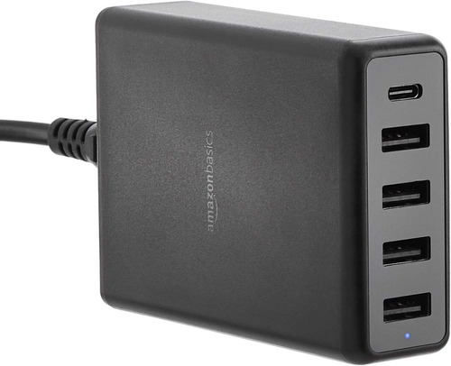 Cargador De Pared - Amazon 5 Port Usb - 60w  - 1 Port Pd 30w