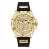 Reloj Guess Para Hombre De 48 Mm - Correa Negra Esfera Champ