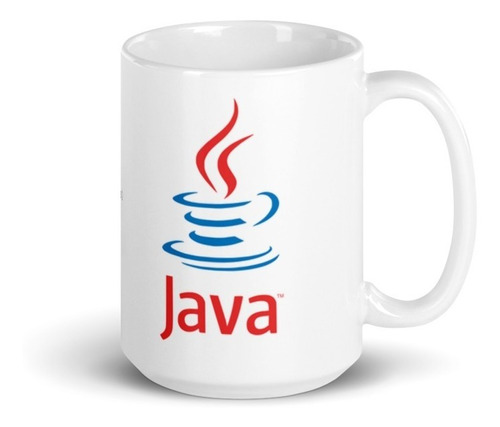 Java Taza Grande 15 Oz Programador Código Cerámica Blanca Aa