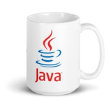 Java Taza Grande 15 Oz Programador Código Cerámica Blanca Aa