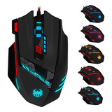 Ratón Gaming Usb Zelotes T90 9200 Dpi, 8 Botones, Led