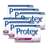 Kit Sabonete Em Barra Protex Cream 85g Com 6 Unidades