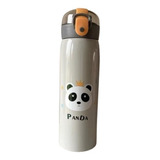 Termo Botella Panda Infantil Acero Inoxidable Bpa Free Pico
