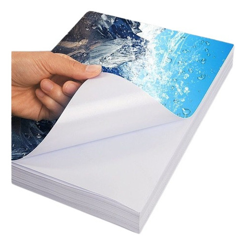 Papel Fotográfico Adesivo A4 Glossy 90g 100 Folhas Premium