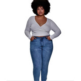 Jeans Mujer Forever 21 - Plus Sizes Tiro Alto Talla 46