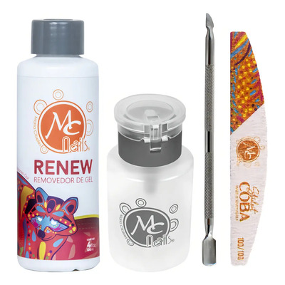 Pack Removedor De Gel Y Acrílico. 4pzs Uñas. Mc Nails | MercadoLibre