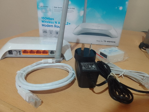 Módem Router Con Wifi Tp-link Td-w8901n Blanco