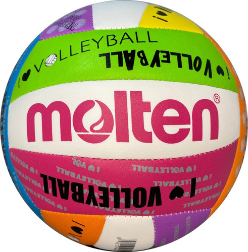 Balón De Voleibol Molten Cosido Ms500 I Love Playa #5