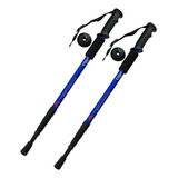 Combo 2 Baston Palo Trekking Telescopico Antishock Recto