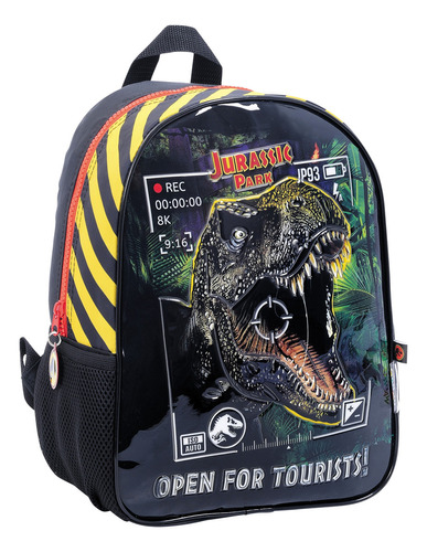 Mochila Espalda Jardin 12 PuLG Jurassic World Escolar Edu Color Negro 77107