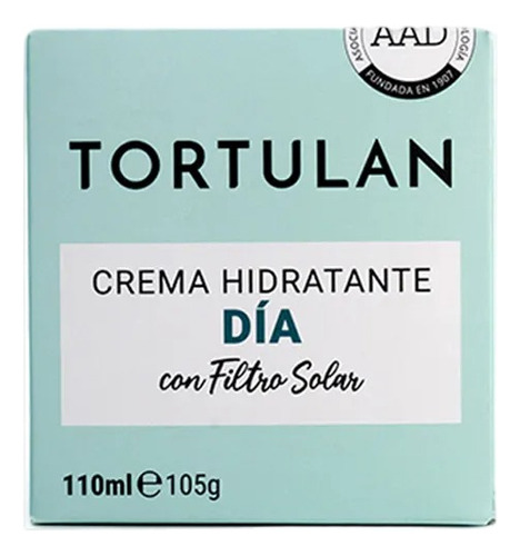 Crema Facial Hidratante Dia Con Filtro Solar 110ml Tortulan