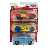 Set De 3 Disney Pixar Cars Rayo Mcqueen Cruz Sally Mattel