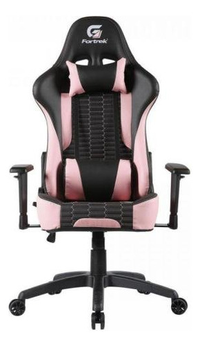 Cadeira Gamer Confortável Preta E Rosa Fortrek Cruiser