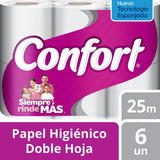 Papel Higienico Confort  6r 25m Doble Hoja