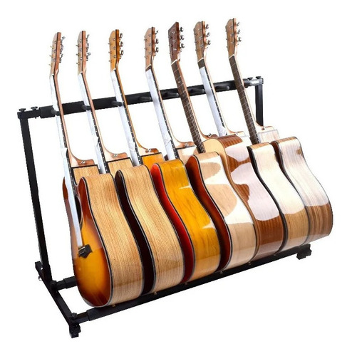 Suporte Rack Estante P/ 7 Instrumentos Violão Guitarra Baixo