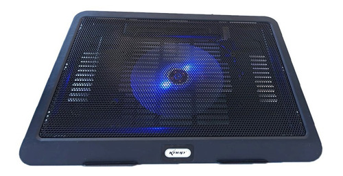 Suporte Para Notebook Base Cooler Led 15,4 Azul Kp-9014 Pc Cor Preto