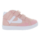 Panam Tenis Botita Casual Confort Textil Rosa Niña Bebe 8321