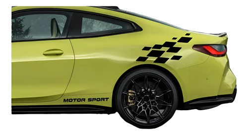Sticker Diseño Deportivo Motor Sport Para Costado Tuning