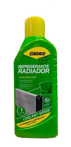 Refrigerante Para Radiador 1lt Verde (108190)