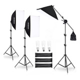 Kit De Luces De Fotografía De Estudio Andoer Set De Iluminac