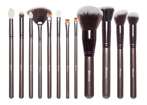 Kit De 12 Brochas Set N° 503  Beautiful And Bronze Morphe Para Ojos Y Rostro