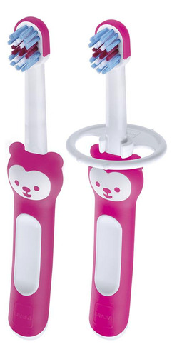 Kit 2 Escovas De Dente Infantil Mam Baby's Brush - 6+ M