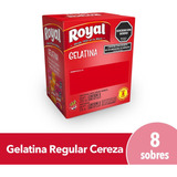Gelatina Royal Regular Cereza X 8 Unidades
