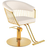 Silla Circular Gold Estetica Spa Ajustable Giro 360°