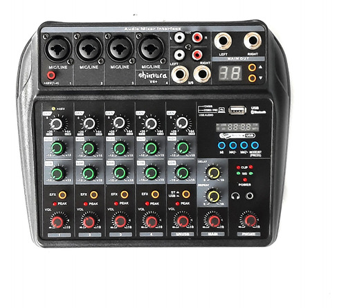 Consola Mixer 4 Canon 1 Stereo + Delay Shimura V4 - Plus