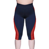 Calza Pescadora Capri Mujer Lycra Tricot Fitnes Deporte Gym 